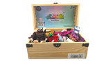 Retail Counter Top Display box with a assortment of 30 random 3D Printed Creatures