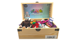 Retail Counter Top Display box with a assortment of 30 random 3D Printed Creatures